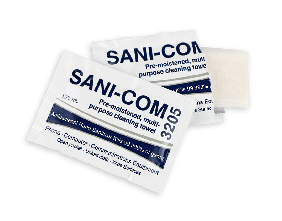 Celeste Sani-Com SC 3205 Single Use Towelette (200/Pack)  In Stock image 1